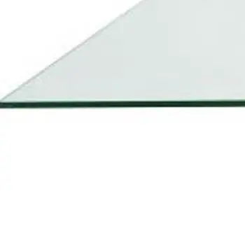 60" Clear and Gold Glass And Metal Cross Leg Base Square Dining Table