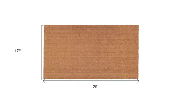 17" X 29" Natural Coir Outdoor Door Mat