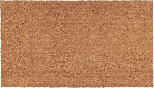 24" X 36" Natural Coir Solid Color Outdoor Door Mat
