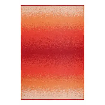 5' X 8' Orange Indoor Outdoor Area Rug
