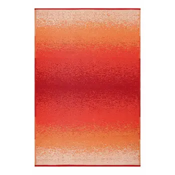 5' X 8' Orange Indoor Outdoor Area Rug