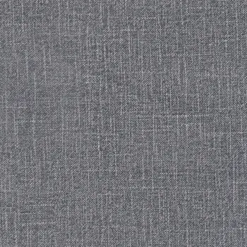 30" Slate Gray And Black Fabric And Steel Bar Height Bar Chair