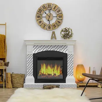 12" X 12" Black and White XL Prism Peel and Stick Removable Tiles