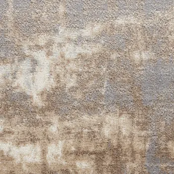 9' X 12' Gray and Ivory Abstract Non Skid Area Rug