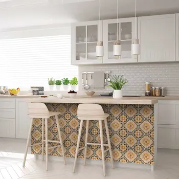 12" X 12" Golden Deco Peel And Stick Removable Tiles