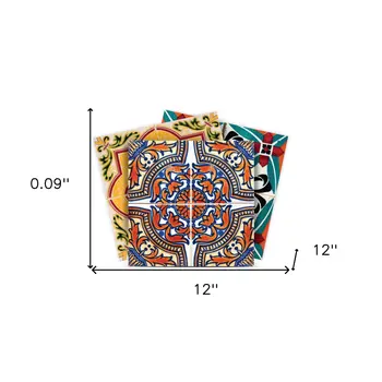 12" X 12" Addina Mutli Mosaic Peel and Stick Tiles