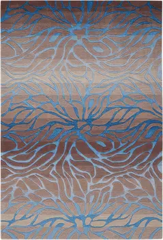 7' X 9' Beige Abstract Area Rug