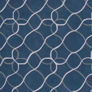 8' X 11' Ivory Blue and Gray Abstract Area Rug