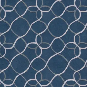 8' X 11' Ivory Blue and Gray Abstract Area Rug