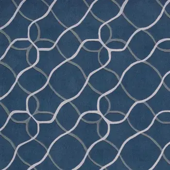 8' X 11' Ivory Blue and Gray Abstract Area Rug