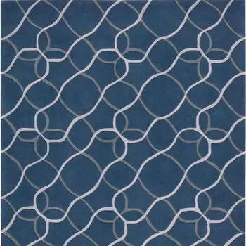 8' X 11' Ivory Blue and Gray Abstract Area Rug