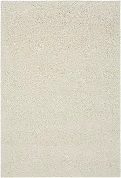 4' X 6' Ivory Shag Area Rug