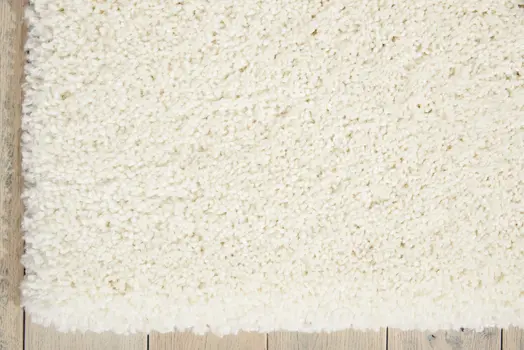 5' X 7' Ivory Shag Area Rug