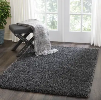 4' X 6' Gray Shag Area Rug