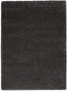 5' X 7' Gray Shag Area Rug