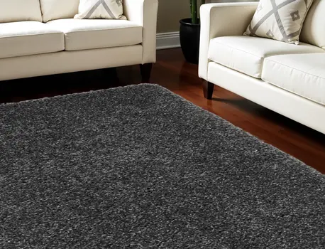7' X 10' Gray Shag Area Rug