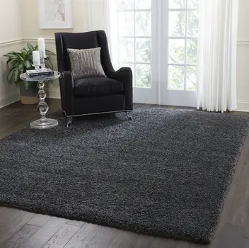 8' X 10' Gray Shag Area Rug