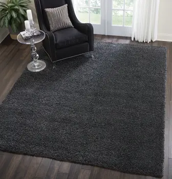 8' X 10' Gray Shag Area Rug