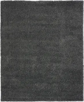 8' X 10' Gray Shag Area Rug