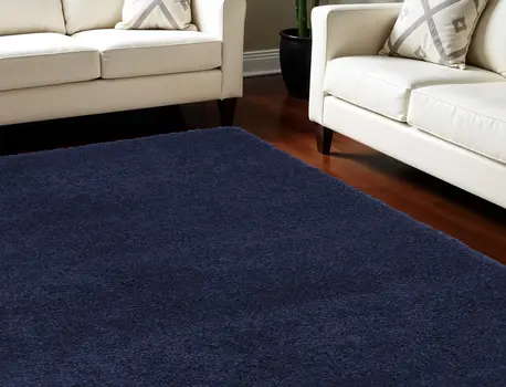 7' X 10' Blue Shag Area Rug