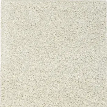 3' X 5' Ivory Shag Distressed Area Rug