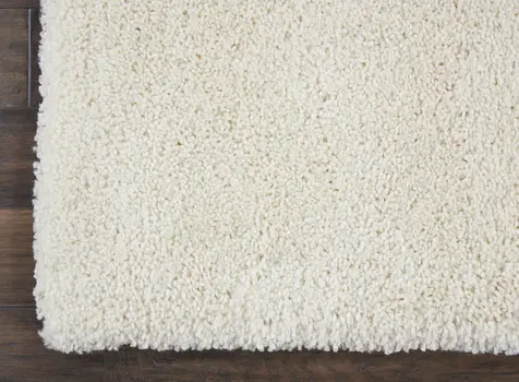 3' X 5' Ivory Shag Distressed Area Rug