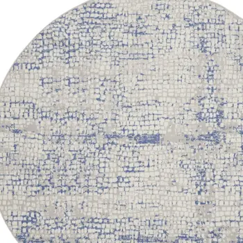 2' X 3' Gray and Ivory Geometric Area Rug