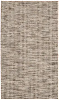 3' X 5' Beige And Ivory Indoor Outdoor Area Rug