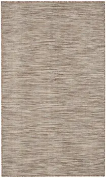 3' X 5' Beige And Ivory Indoor Outdoor Area Rug