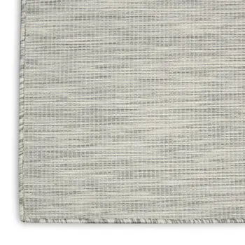 3' X 5' Light Gray And Ivory Indoor Outdoor Area Rug