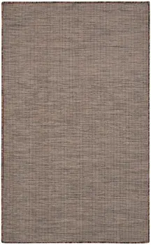 3' X 5' Natural Ivory And Brown Indoor Outdoor Area Rug