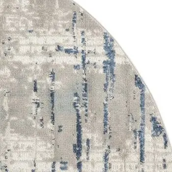 4' X 6' Natural Flatweave Non Skid Area Rug With Fringe