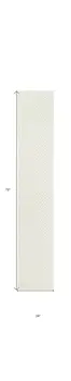 6' Ivory And White Geometric Indoor Outdoor Area Rug