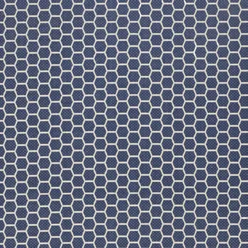 9' X 12' Navy Blue And Ivory Geometric Indoor Outdoor Area Rug