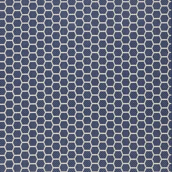 10' X 14' Navy Blue And Ivory Geometric Indoor Outdoor Area Rug