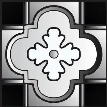 12" X 12" Black White and Gray Mosaic Peel and Stick Removable Tiles