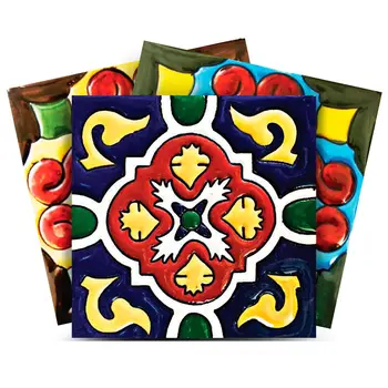 12" X 12" Festival Brights Mosaic Peel and Stick Removable Tiles