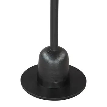 25" White And Black Marble And Aluminum Round Pedestal End Table