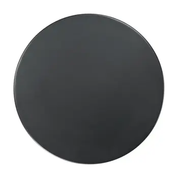 20" Black Iron Round Pedestal End Table