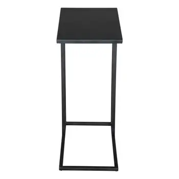 24" Black Iron Abstract End Table