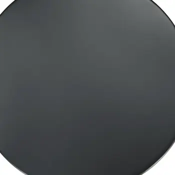 20" Black Iron Round Drum End Table
