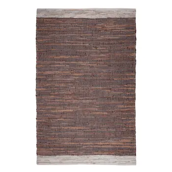 2' X 3' Tan Black and Beige Patchwork Handmade Indoor Outdoor Area Rug