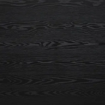 72" Black and Bronze Wood and Steel Dining Table