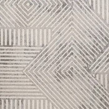 7' X 10' Gray and Beige Abstract Distressed Area Rug
