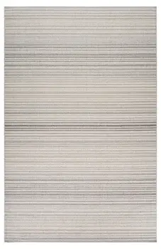 4' X 6' Gray and Ivory Abstract Area Rug