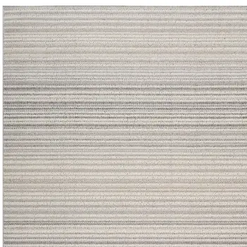 7' X 10' Gray and Ivory Abstract Area Rug