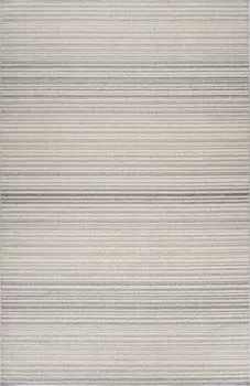 8' X 11' Gray and Ivory Abstract Area Rug