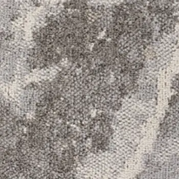 7' X 10' Gray and Ivory Abstract Area Rug