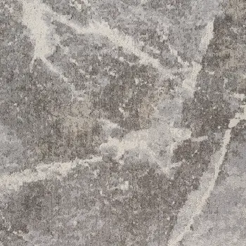 8' X 11' Gray and Ivory Abstract Area Rug