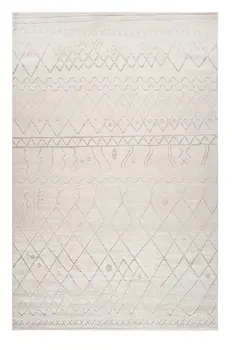 5' X 8' Gray and Beige Abstract Distressed Area Rug